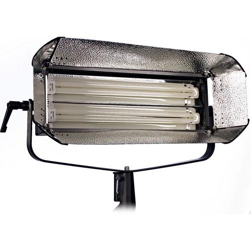 ikan Single Line 2 Tube Fluorescent Fixture with DMX Dimming Control - 110 Total Watts