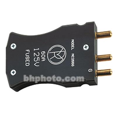 Mole-Richardson 3- Pin Plug - 60 Amp, 125 Volt - Fused