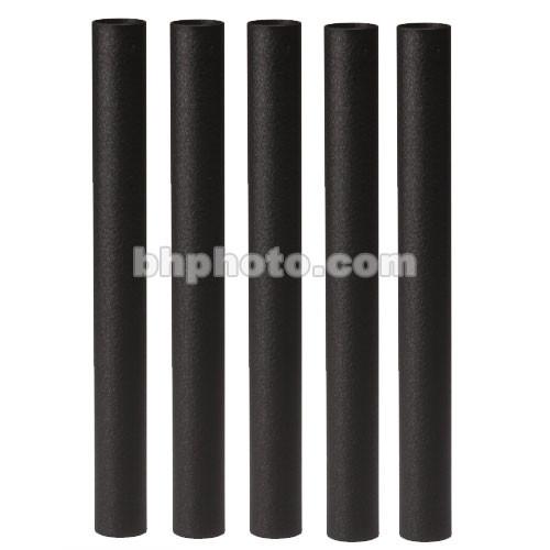 SANUS Euro AV Foundations Extended Height 12" Pillars - Black - 5 Pieces