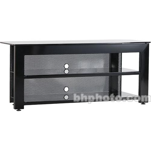 SANUS SFV49b 49" Wide 3-Shelf Audio Video Stand - Black
