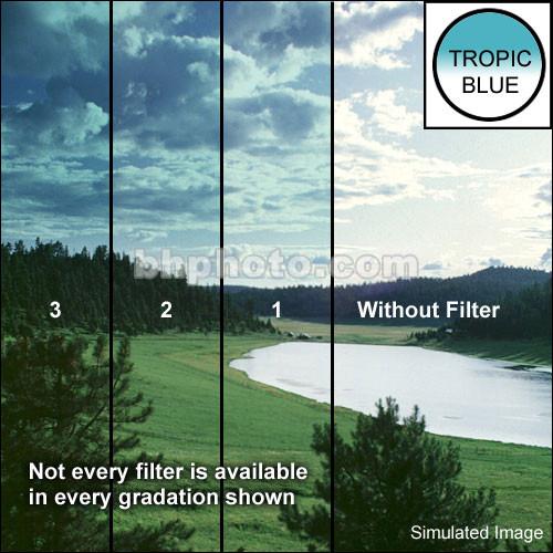 Tiffen 3 x 4" 1 Tropic Blue Soft-Edge Graduated Filter