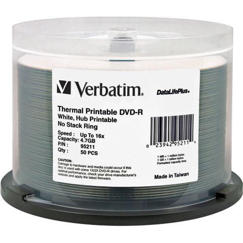 Verbatim DVD-R 4.7GB 16X DataLifePlus, White