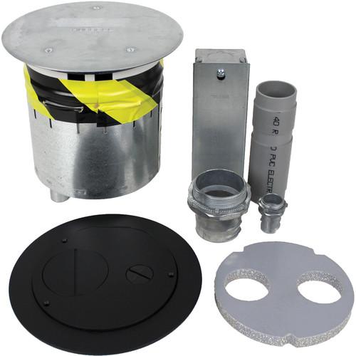 FSR 6" Poke-Thru with Cover and Sub-Plate Set with Furniture Feed