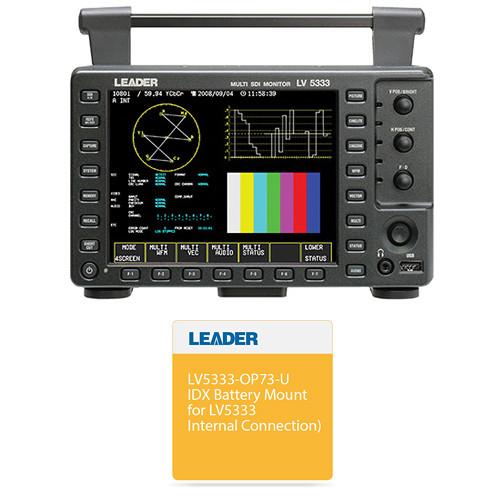 Leader 6.5" Multi-SDI Waveform Monitor & IDX Battery Mount Kit