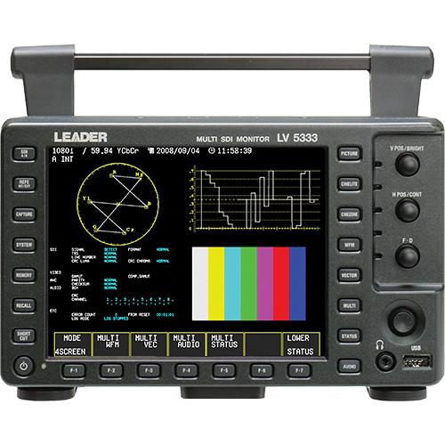Leader LV5333 6.5" 3G HD SD-SDI Portable Waveform Monitor