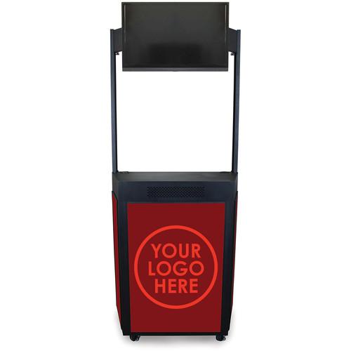 Marvel Vizion Event Booth with 32" Flat Panel TV Mount Marquee Header