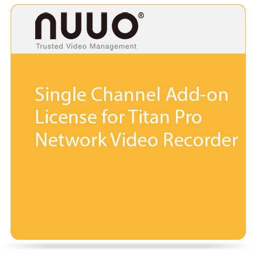 NUUO Single Channel Add-on License for Titan Pro Network Video Recorder