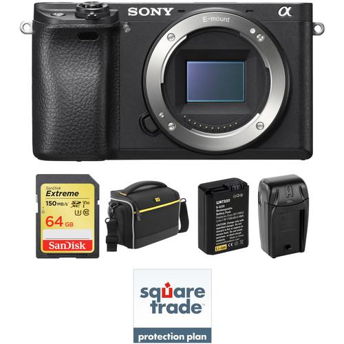 Sony Alpha a6300 Mirrorless Digital Camera Body Deluxe Kit