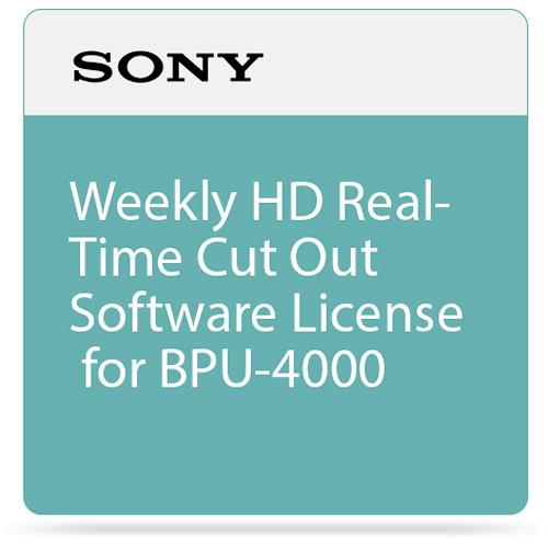Sony Weekly HD Real-Time Cut Out Software License for BPU-4000