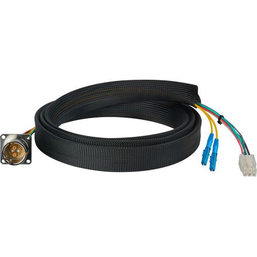 Camplex FCS015A-FR Hybrid Fiber Optic Receptacle Breakout Cable SMPTE ARIB with LC Male Connector