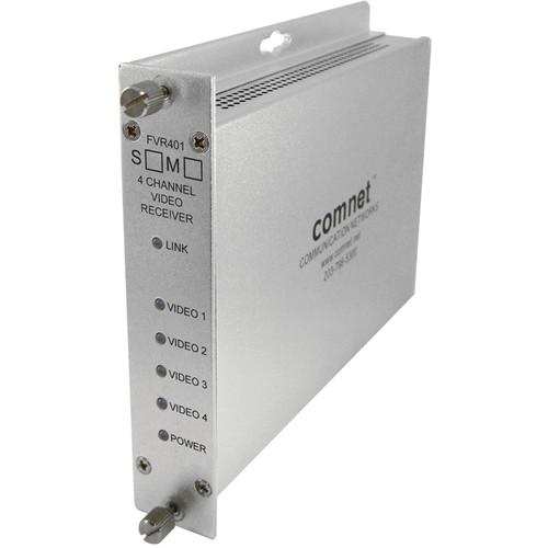 COMNET FVR401M1 4-Channel 10-Bit Digitally Encoded Short-Haul Video Receiver