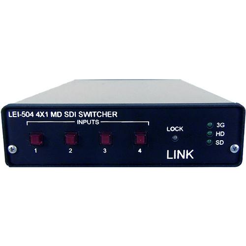 Link Electronics 4x1 3G HD SD-SDI ASD Switcher with GPI Option