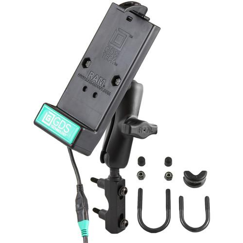 RAM MOUNTS Brake Clutch Reservoir Mount with Universal GDS Phone Charging Dock for IntelliSkin Smartphone Sleeve