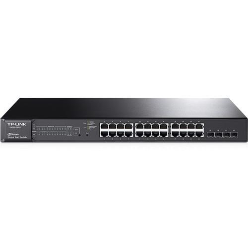 TP-Link T1600G-28PS JetStream 24-Port Gigabit Smart PoE Switch with 4 SFP Slots