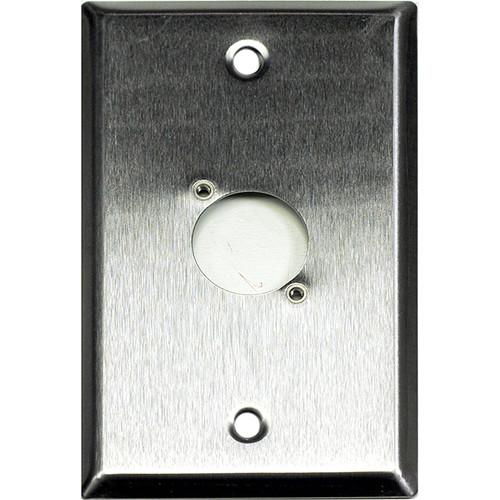 Whirlwind WP1 1NDH 1-Gang Wall Plate Punched for 1 Neutrik XLR Terminal