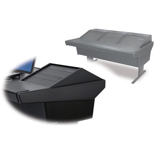 Argosy 70-70V3R Universal Workstation Desk with Three VR1000 Front 10 RU