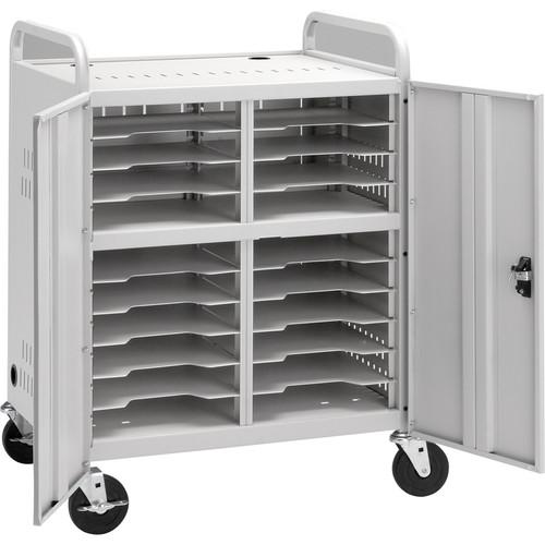 Da-Lite Laptop Storage Cart, Model CT-LS20 with Two 12-Outlet Power Strips