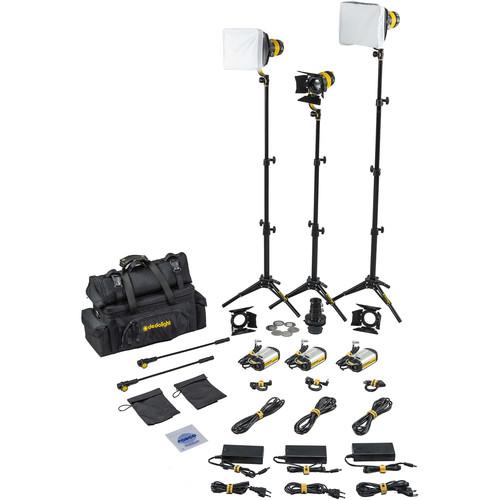 Dedolight DLED3 TURBO 3-Light Standard Daylight Kit