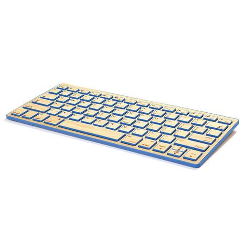 Impecca Bamboo Bluetooth Compact Wireless Keyboard
