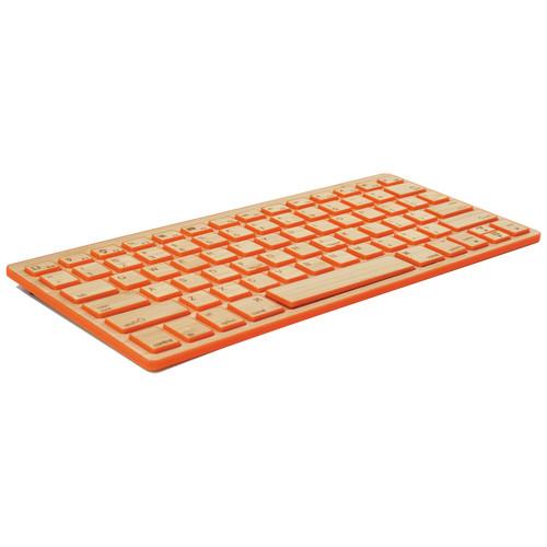 Impecca Bamboo Bluetooth Compact Wireless Keyboard
