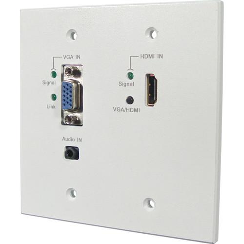 Link Bridge HDMI VGA HDBaseT Wall Plate Transmitter