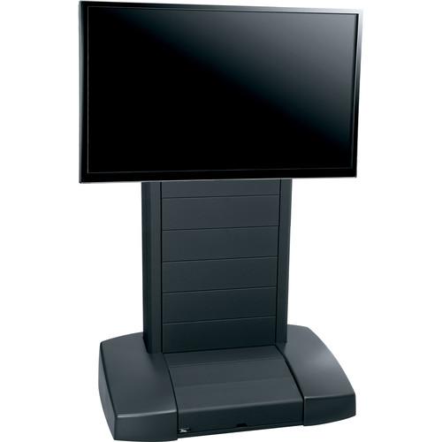 Middle Atlantic Mobile Videoconferencing Presentation Cart for a Single 42-80" Display with 4 Rack Spaces