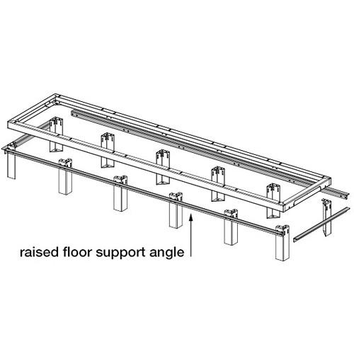 Middle Atlantic SANGLE Raised Floor Support Angles, for SNE Series 30 36 and 30 42" VFEET2