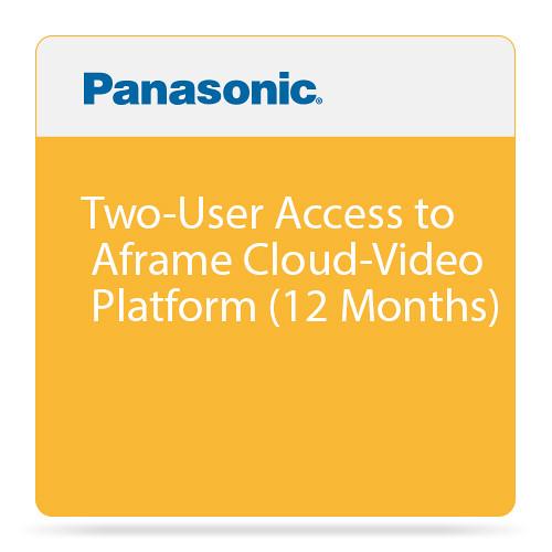 Panasonic Two-User Access to Aframe Cloud-Video Platform