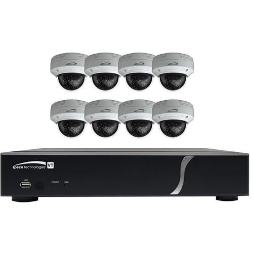 Speco Technologies 8-Channel 1080p DVR with 2TB HDD and 8 1080p Dome Cameras