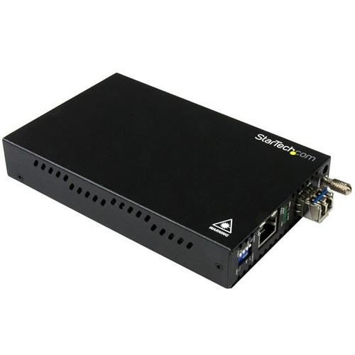 StarTech 1000 Mb s Gigabit Single-Mode Ethernet Copper to Fiber Media Converter