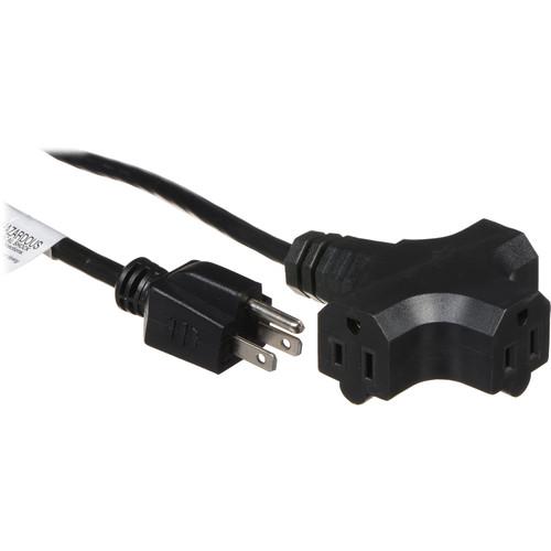 American DJ Accu-Cable AC Extension Cord with Three Outlets