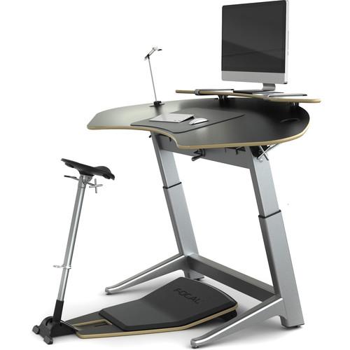 Focal Upright Furniture Sphere Bundle with Matte Black Desk Seat and Anti-Fatigue Mat