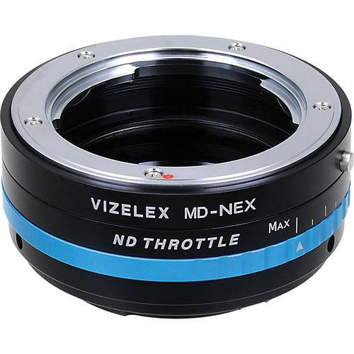 FotodioX Minolta MD Lens to Sony E-Mount Camera Vizelex ND Throttle Adapter