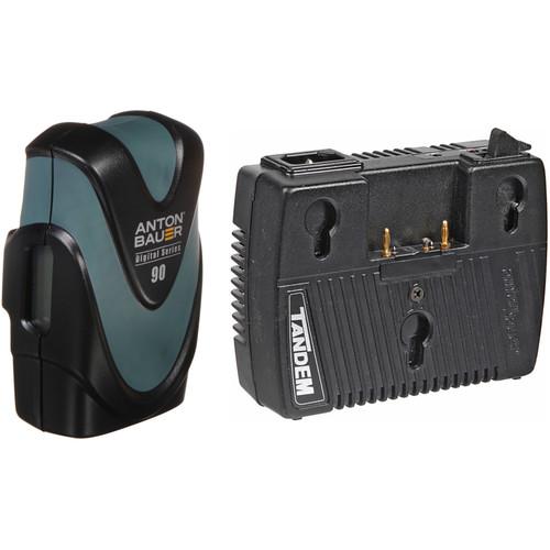 JVC Gold-Mount Battery & Tandem-70 Power Package for GY-HM700 and GY-HM800