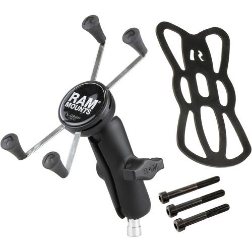 RAM MOUNTS M8 Motorcycle Base with X-Grip for Phone Tablet