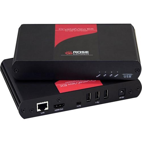 Rose Electronics CrystalView HDMI USB 2.0 Extender over Catx Cable