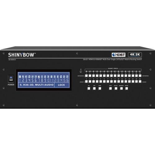 Shinybow 16x16 HDMI & HDBaseT 4K2K CAT5e 6 7 Matrix Routing Switch