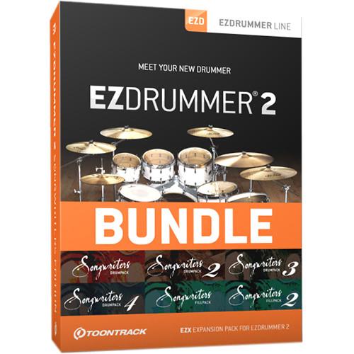 Toontrack EZdrummer 2 Songwriters Edition - EZdrummer 2 and MIDI Packs Bundle