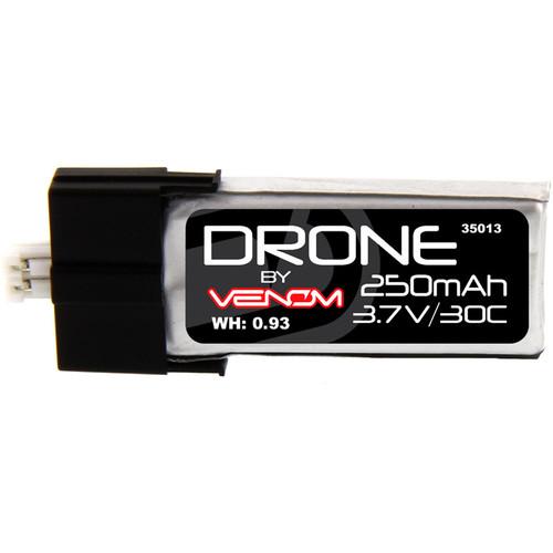 Venom Group Micro Drone 30C 1S 250mAh 3.7V LiPo Battery with E-Flite MCPX Plug