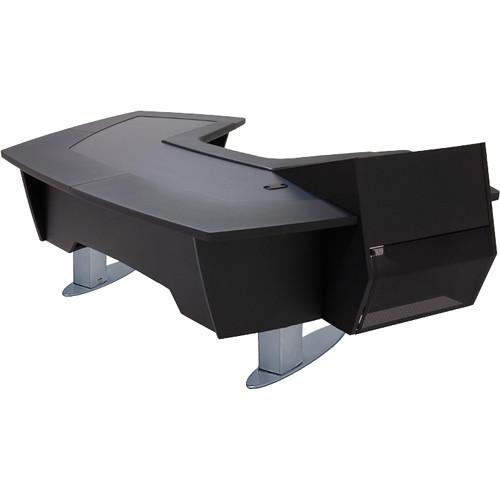 Argosy Aura 260 Personal Workstation Desk with 11 RU Space, Upper Left