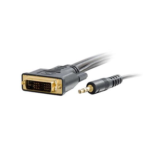 C2G Pro Series Single Link DVI-D and 35mm A V Male to Male Cable