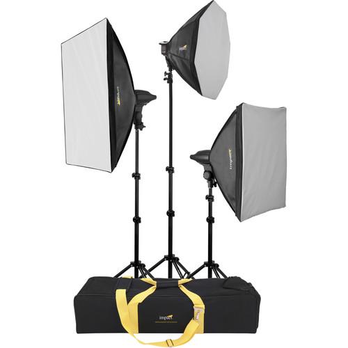 Impact FF-S4 3-Light Daylight Softbox Light Kit