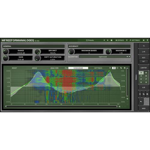 MeldaProduction MFreeFormAnalogEQ - Customizable Filter Shape Parametric EQ Plug-In