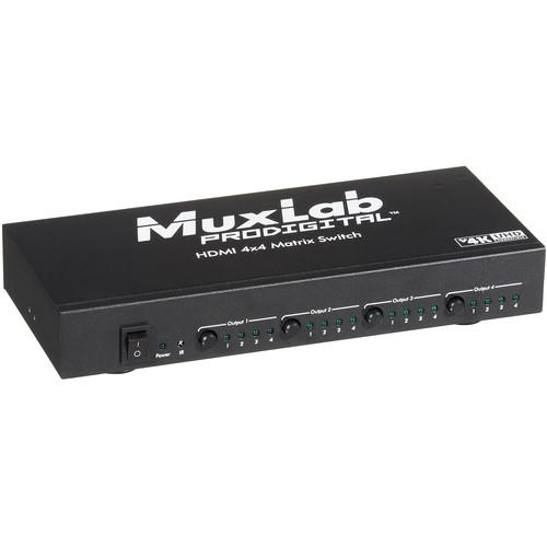 MuxLab 500440 UHD-4K 4 x 4 HDMI Matrix Switch