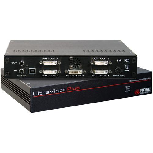 Rose Electronics UltraVista Plus 2x2 Video Array Wall Controller with 1 DVI Input x 4 Single-Link DVI Outputs