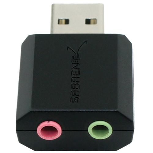 Sabrent AU-MMSA USB Stereo 3D Sound Adapter, Sabrent, AU-MMSA, USB, Stereo, 3D, Sound, Adapter