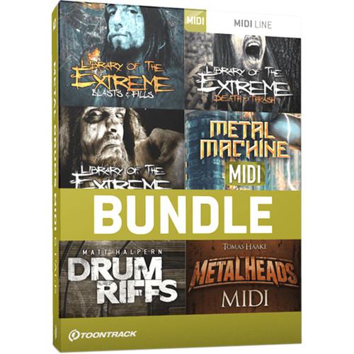 Toontrack Metal Drums MIDI 6 Pack - MIDI Files for Metal Music Production