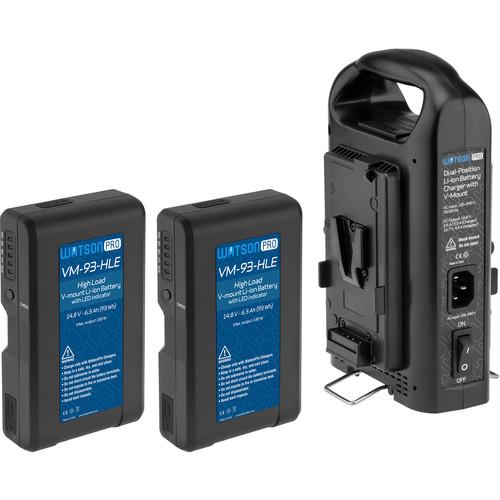 Watson Pro Two 15A High-Load 14.8V 93Wh Batteries & Dual Position Charger Kit