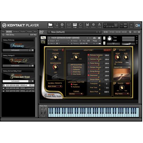 Best Service Galaxy II German Baby Grand Piano - Virtual Instrument