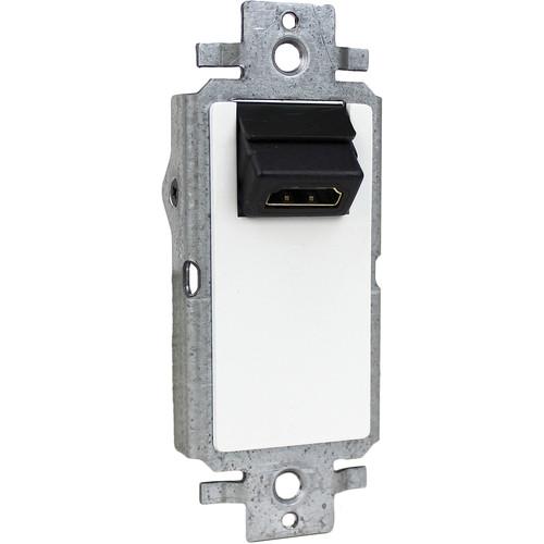 FSR Single-Gang Decora Wall Plate Interface with Right-Angle HDMI Pass-Through